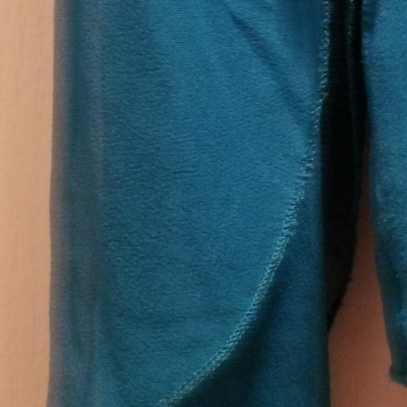 S-Dressy Blue Silk Top - Picture 2 of 3